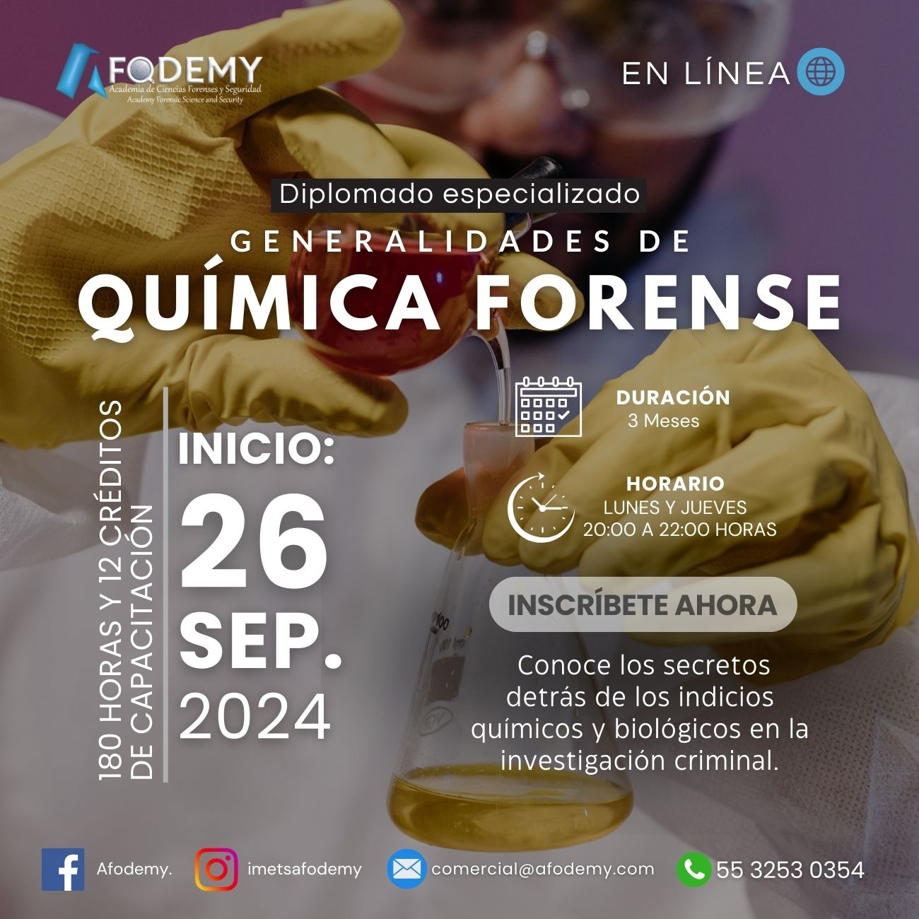 GENERALIDADES DE QUÍMICA FORENSE (3a. generación)